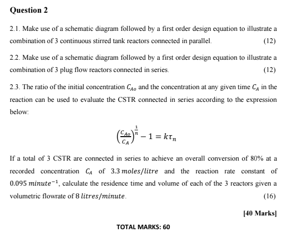 Calculating Moles Questions Solved Question 22.1. Make use of a schematic diagram | Chegg.com