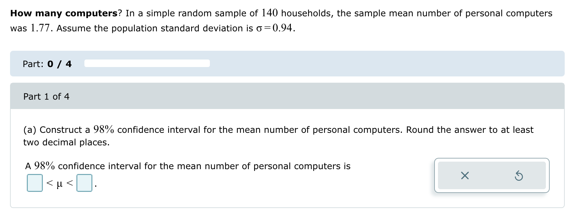 Solved How many computers? In a simple random sample of 140 | Chegg.com