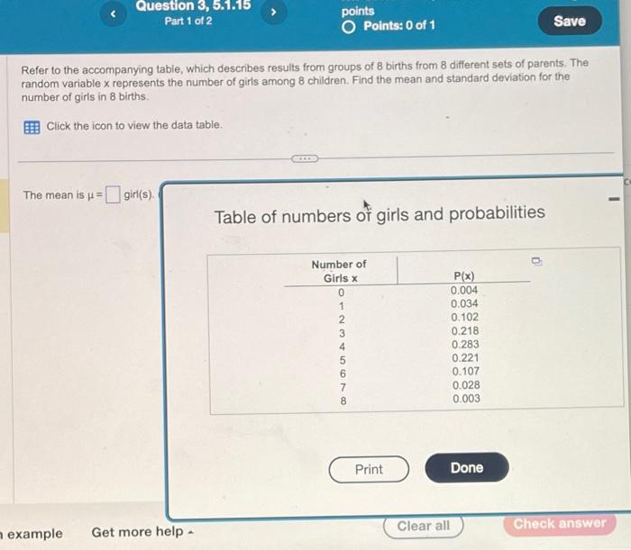 Solved Refer to the accompanying table, which describes | Chegg.com