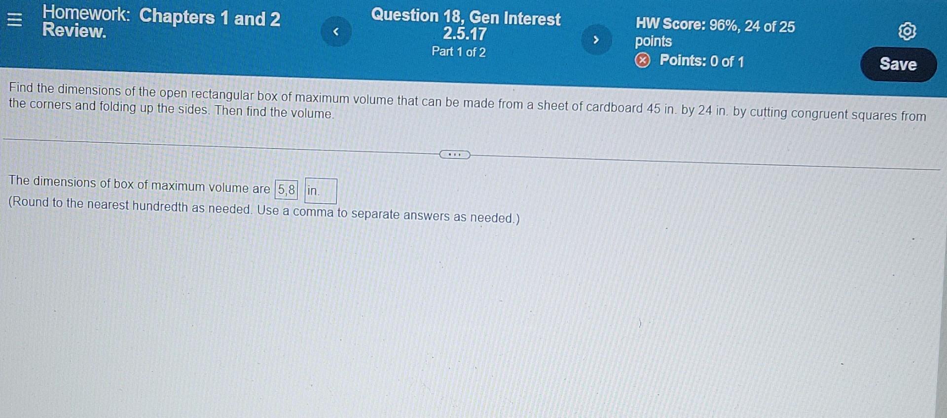 Solved Homework: Chapters 1 and 2 Review. Question 18, Gen | Chegg.com