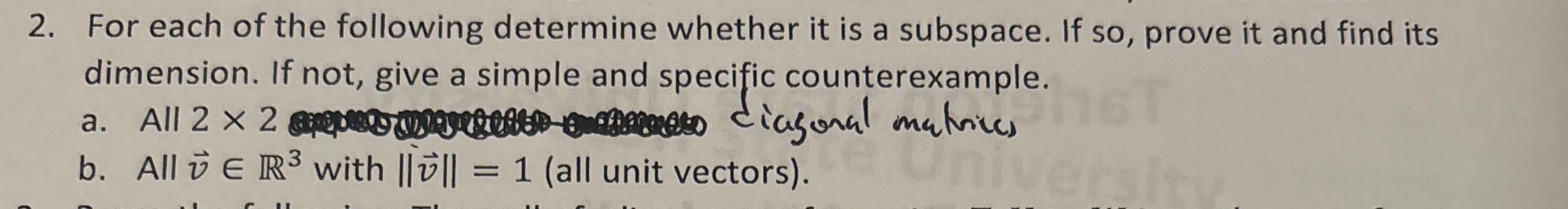 Solved For each of the following determine whether it is a | Chegg.com