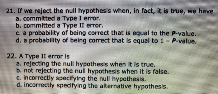 the null hypothesis cannot be accepted