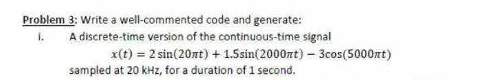 Solved kindly do this in MATLAB. write the code for | Chegg.com