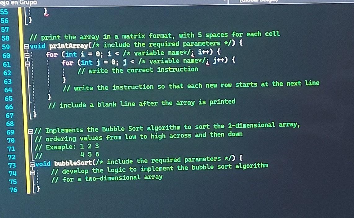 Solved Il Complete the code with the required instructions | Chegg.com