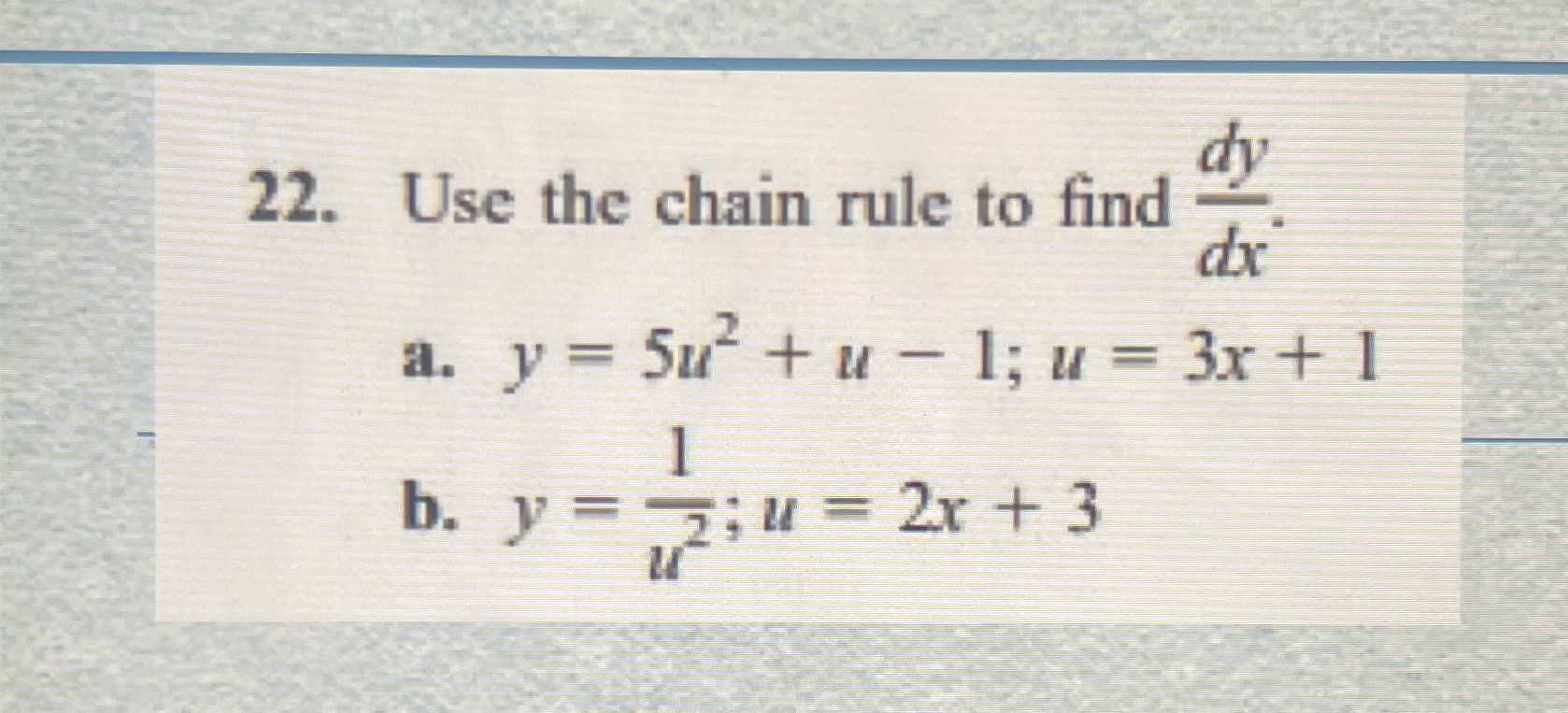 Solved Use the chain rule to find | Chegg.com