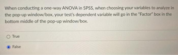 Solved Based on the test results from SPSS below from a two | Chegg.com