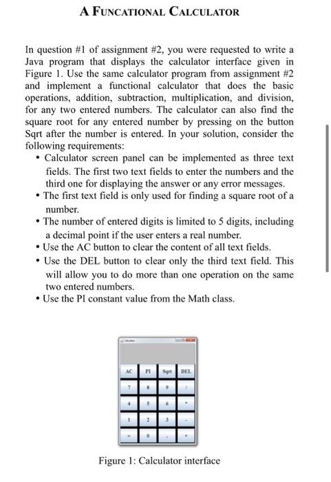 Solved i already have the code for how the calculator is | Chegg.com