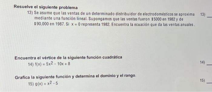 Resuelve el siguiente problema 13) Se asume que las ventas de un determinado distribuidor de electrodomésticos se aproxima me