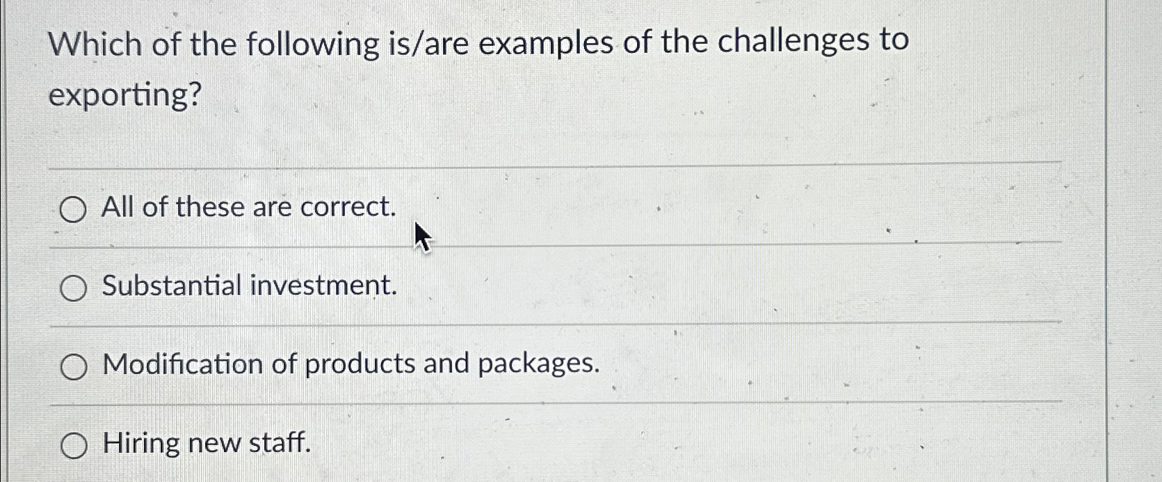Solved Which of the following is/are examples of the
