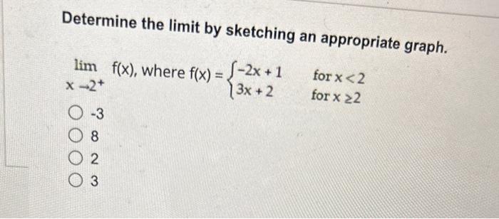 Solved Determine the limit by sketching an appropriate | Chegg.com