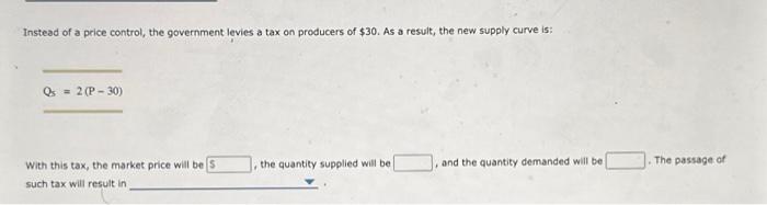 Solved A Market Is Described By The Following Supply And | Chegg.com