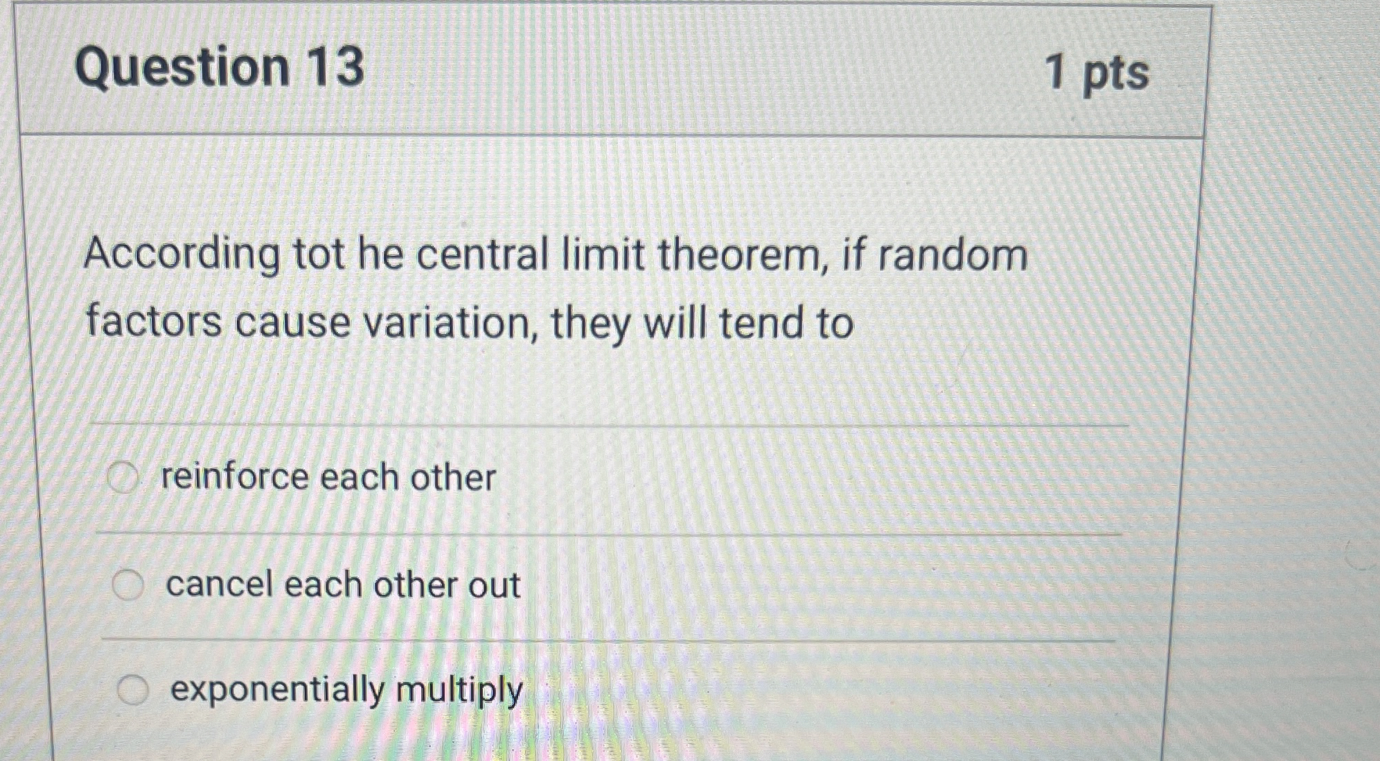 Solved Question 131 ﻿ptsAccording tot he central limit | Chegg.com