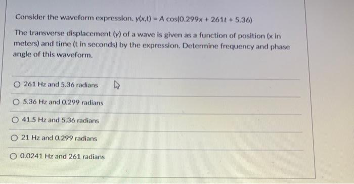 Solved Consider the waveform expression. | Chegg.com