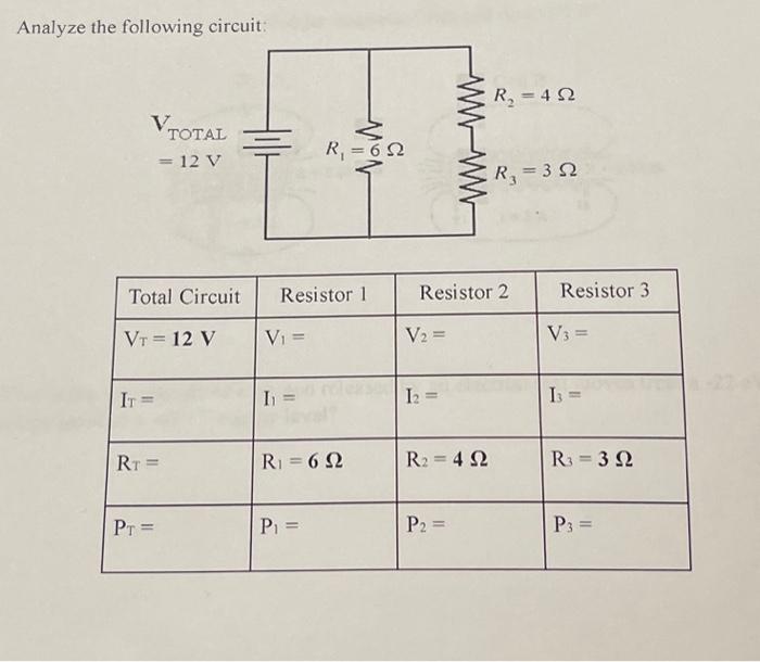 Solved Analyze The Following Circuit: | Chegg.com