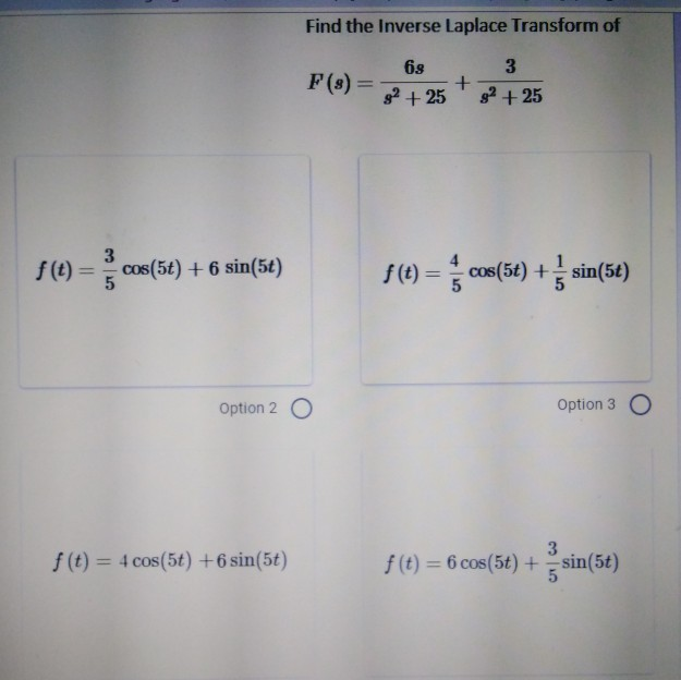 Solved Find The Inverse Laplace Transform Of 68 3 F 8 Chegg Com