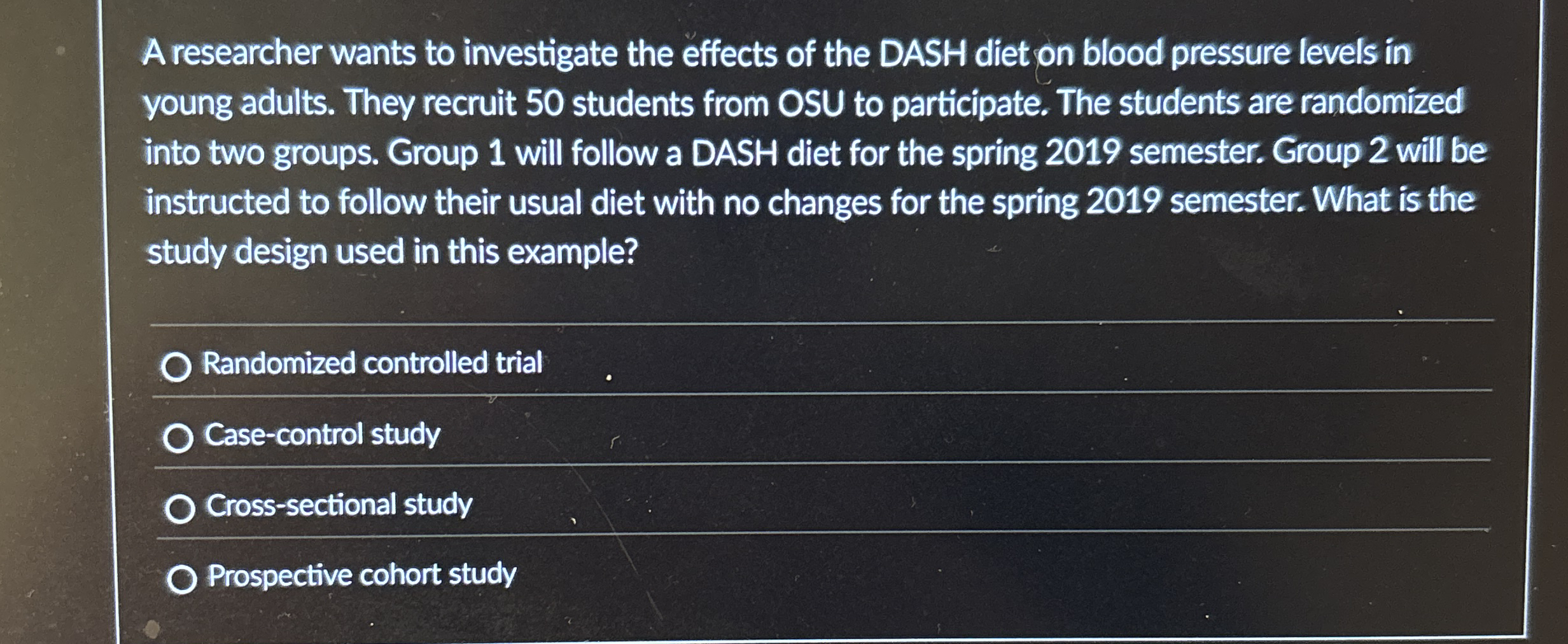 Solved A researcher wants to investigate the effects of the | Chegg.com