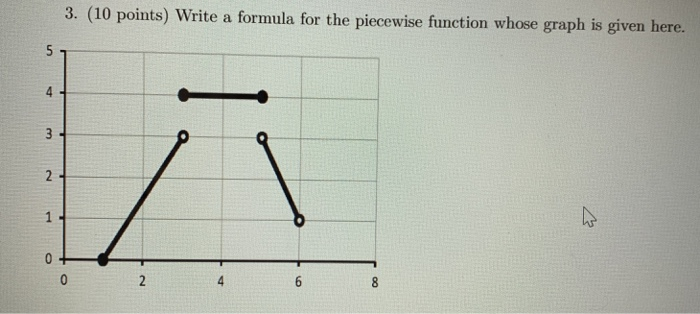 Solved 3. (10 points) Write a formula for the piecewise | Chegg.com