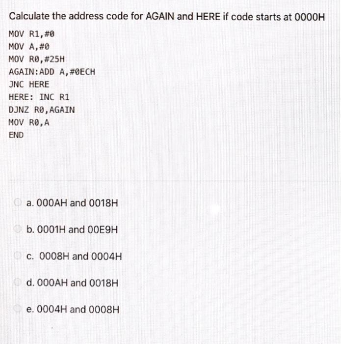 Solved Calculate the address code for AGAIN and HERE if code | Chegg.com