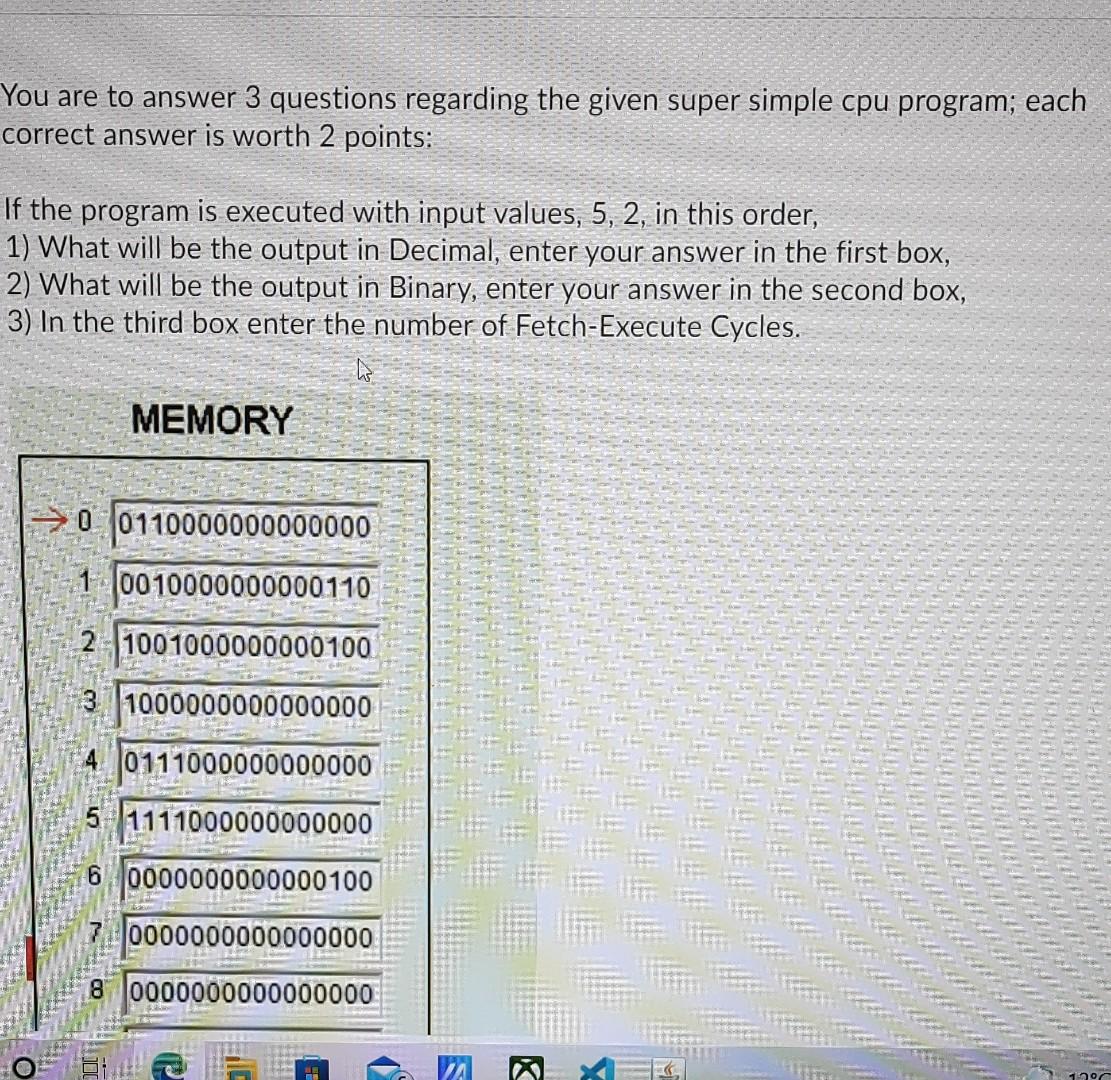 Solved You are to answer 3 questions regarding the given | Chegg.com
