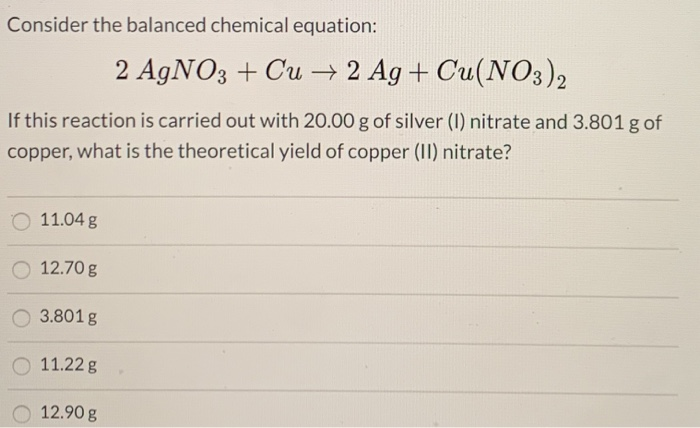 cu agno3 cu no3 2 ag balanced equation