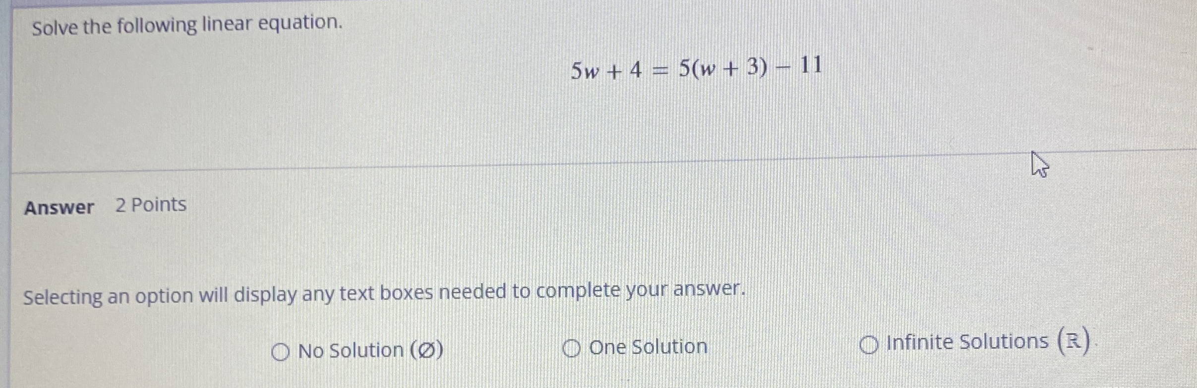Solved Solve the following linear | Chegg.com