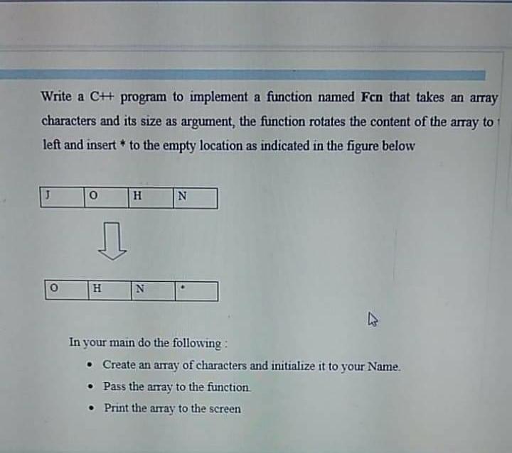 Solved Write a C++ program to implement a function named Fcn | Chegg.com
