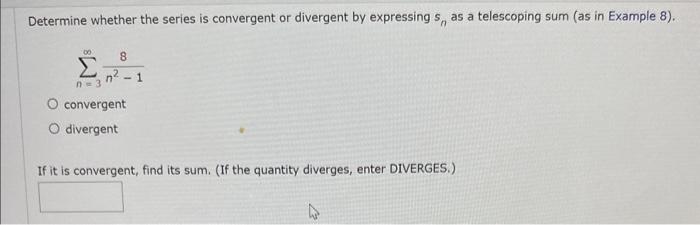 Solved Determine whether the series is convergent or | Chegg.com