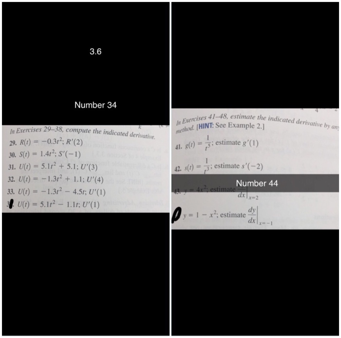 Solved 3.6 Number 34 In Exercises 41-48, estimate the | Chegg.com