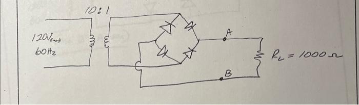 Solved What Is The: Vrms Of The Secondary?vpeak On The 