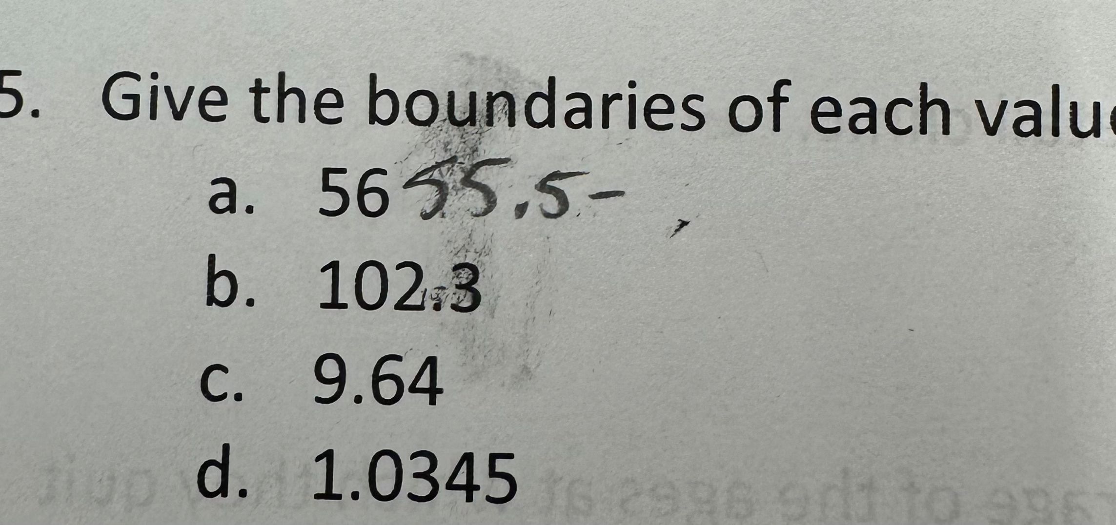 Solved Give the boundaries of each | Chegg.com