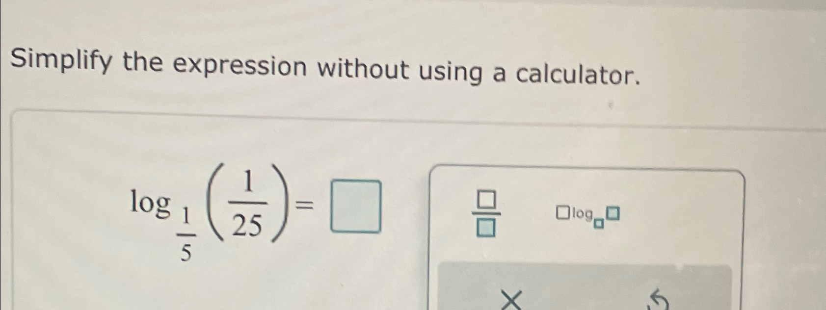 Solved Simplify the expression without using a | Chegg.com