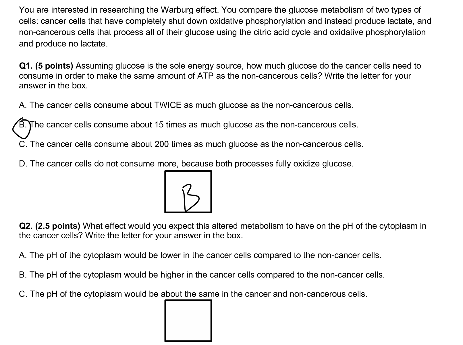 Solved You are interested in researching the Warburg effect. | Chegg.com