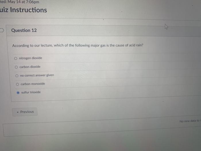 Solved ted: May 14 at 7:06pm uiz Instructions Question 12 | Chegg.com