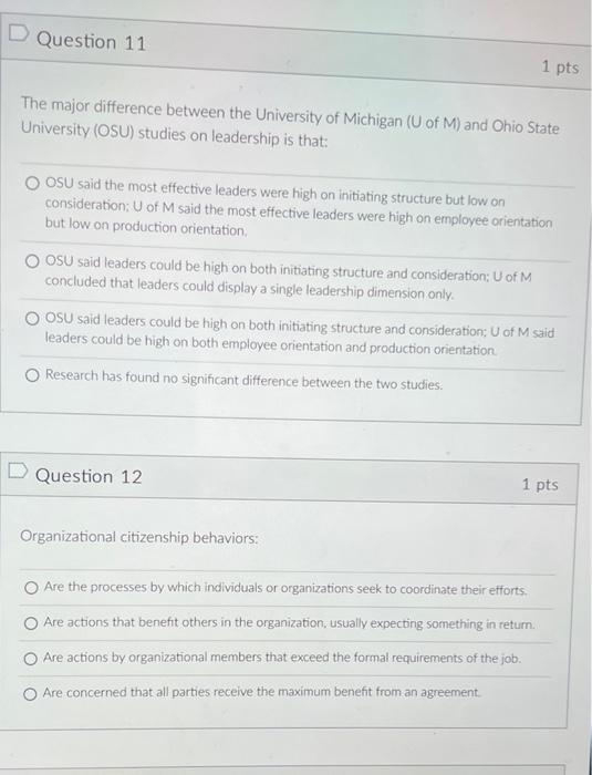 Solved Question 11 1 pts The major difference between the | Chegg.com