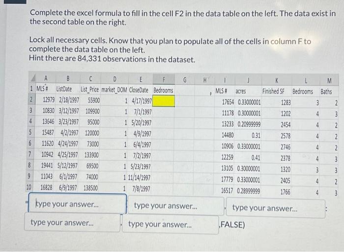 complete-the-excel-formula-to-fill-in-the-cell-f2-in-chegg