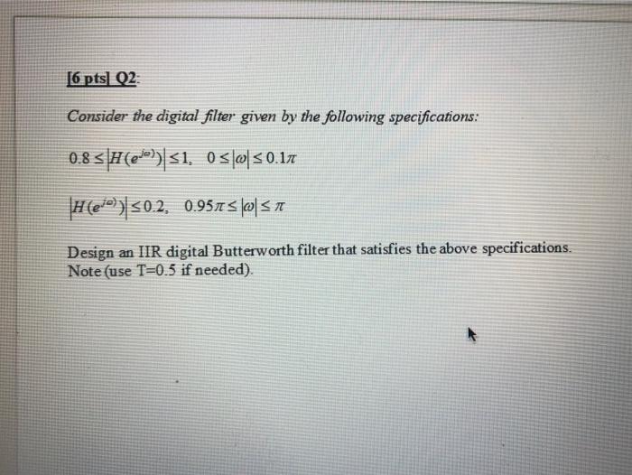 Solved A Digital IIR filter has a transfer function H(=) = | Chegg.com