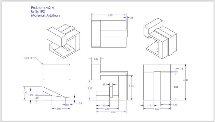 1. Create the part M1−A 2. Save a copy of the part | Chegg.com