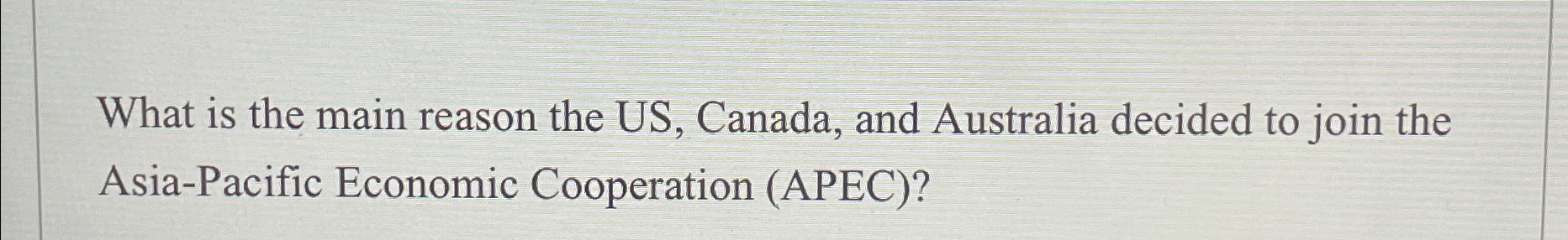 Solved What is the main reason the US, ﻿Canada, and | Chegg.com