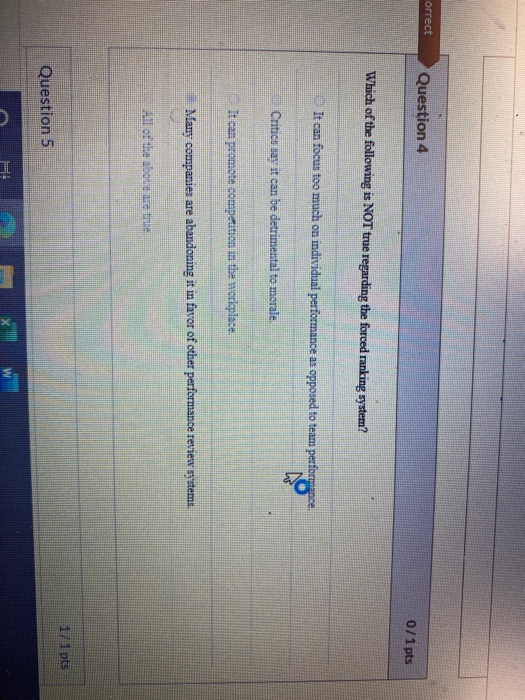 Solved correct Question 4 0/1 pts Which of the following is | Chegg.com