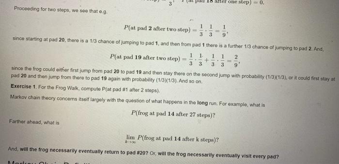 Solved Example 3: Simple Random Walk (s.r.w.)\} Let 0 | Chegg.com