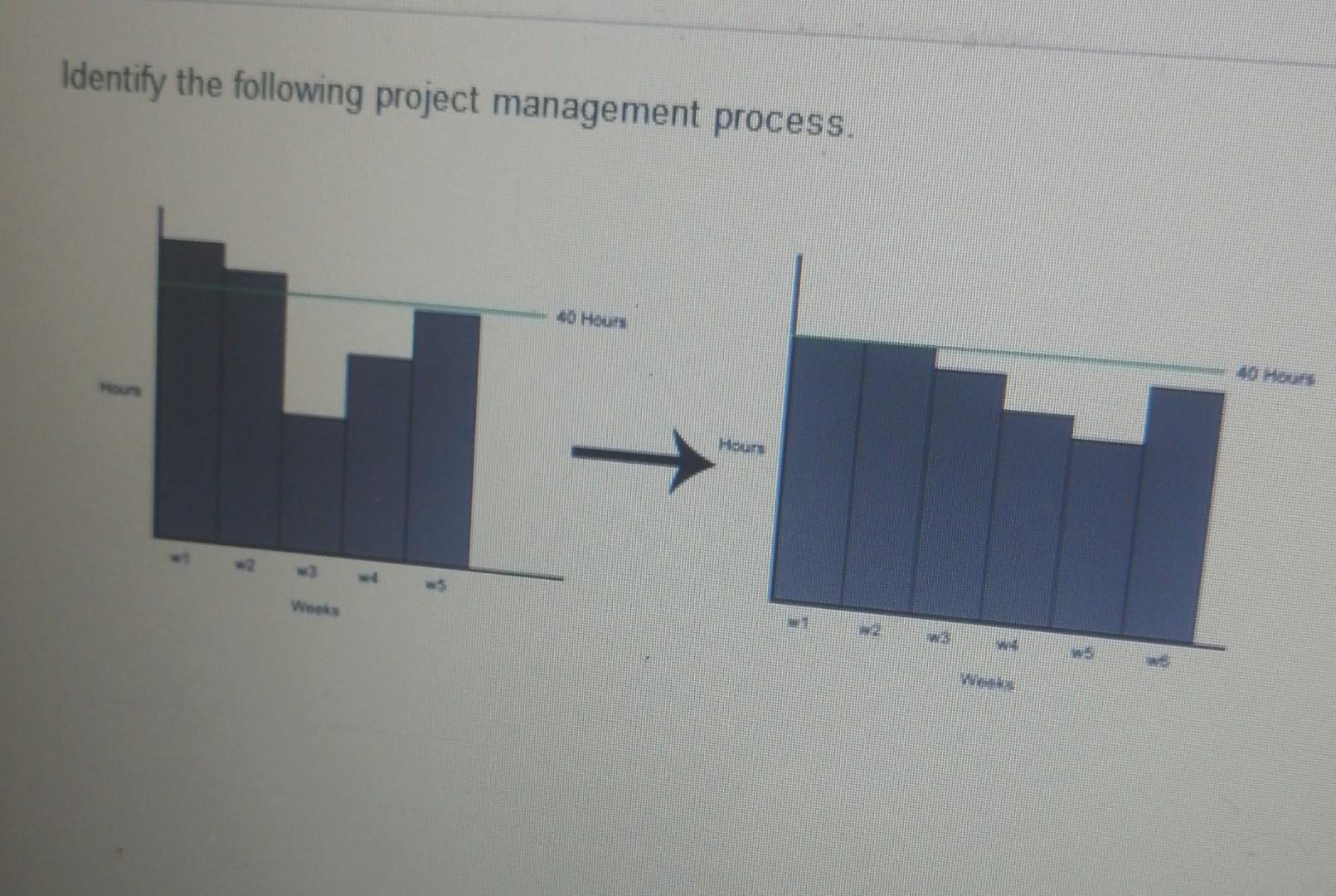 Solved Identify the following project management process. O | Chegg.com