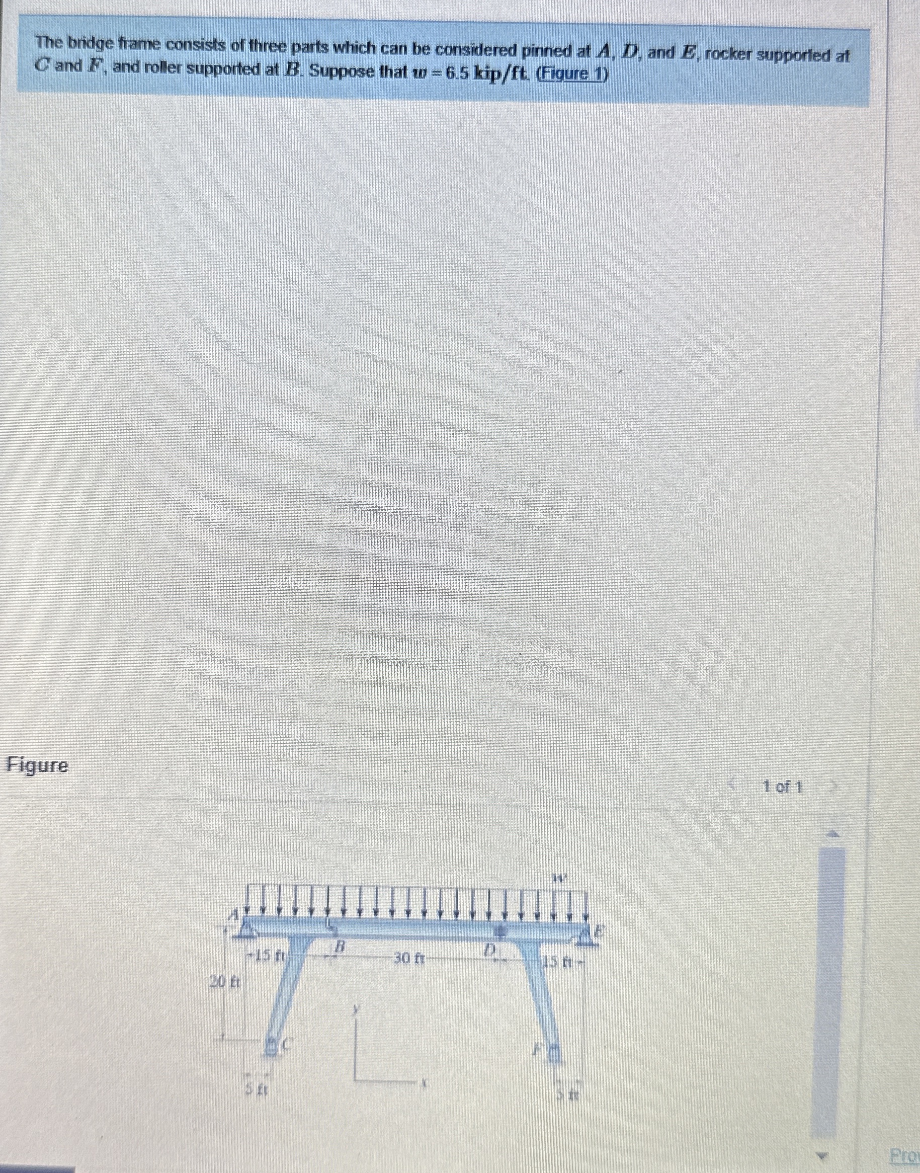 Solved The bridge fiame consists of three parts which can be | Chegg.com
