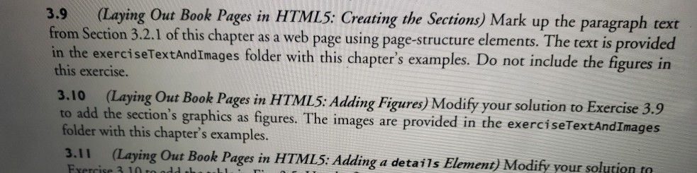 Solved 3.9 (Laying Out Book Pages in HTML5: Creating the | Chegg.com