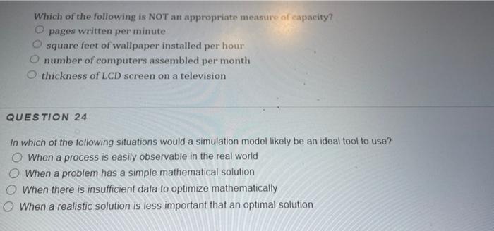 Solved Which of the following is NOT an appropriate measure | Chegg.com