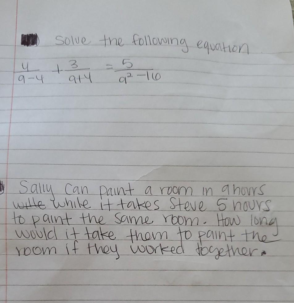 Solved solve the following equation 노 ㅗ 3 aty 94 q216 I