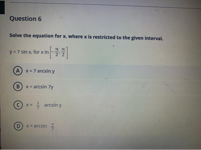 Solved Test Content Question 1 Find the exact value of the | Chegg.com