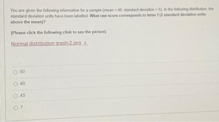 Solved You are given the following information for a sample | Chegg.com