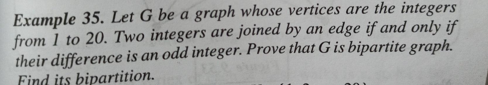 Solved Example 35. Let G be a graph whose vertices are the | Chegg.com