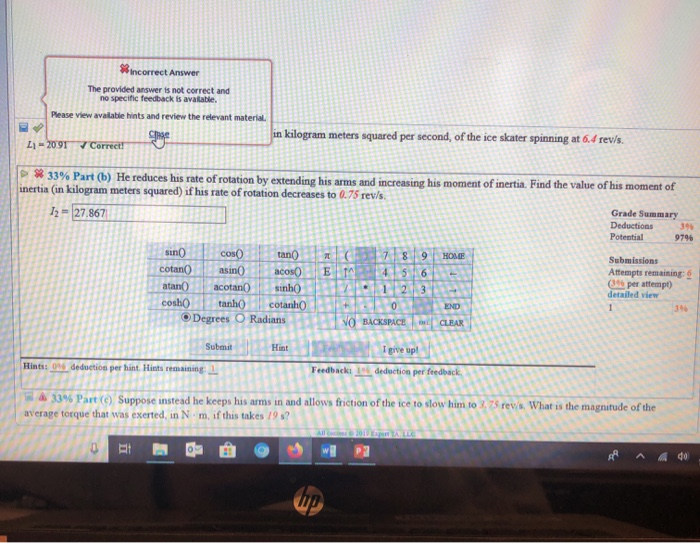 Solved I got part A right but I can't get B or C | Chegg.com