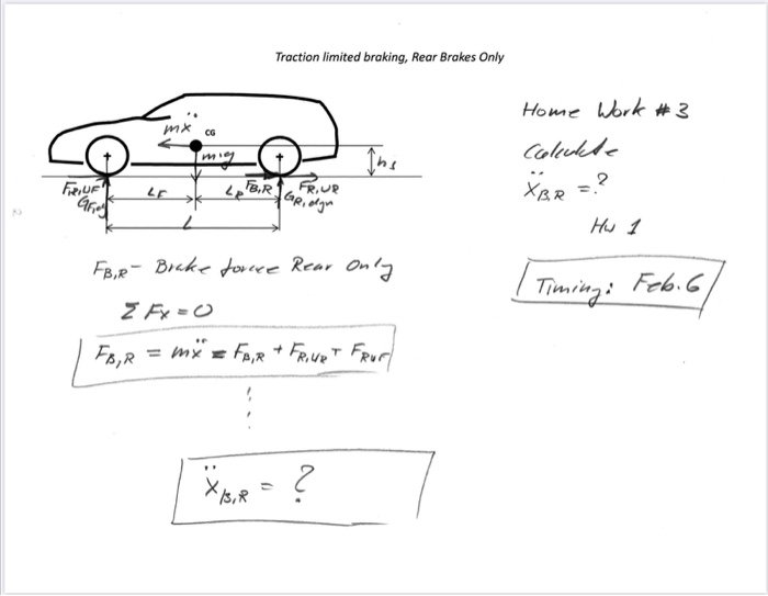 Solved this is a vehicle dynamics problem. this is all
